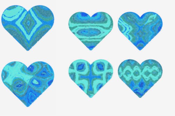 Download Ocean Blue Valentine Hearts - Ocean blue Collection