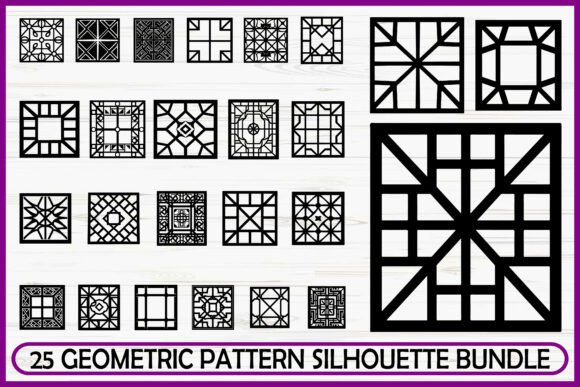 Download 25 Modern Geometric Pattern SVG Bundle - Bundle Collection