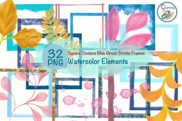 Download Watercolor Elements|Ocean Blue - Ocean blue Collection