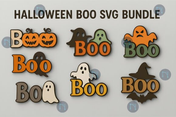 Download Laser Cut Halloween Boo SVG Bundle - Bundle Collection