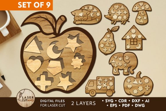 Download Montessori Kids Puzzle Bundle Jigsaw - Bundle Collection