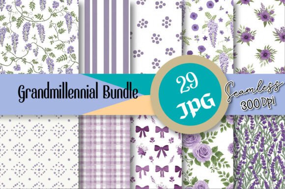 Download Grandmillennial Seamless Bundle - Bundle Collection