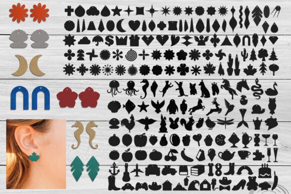 Download Earring Bundle, Earring Shape, Leather - Premium Resources