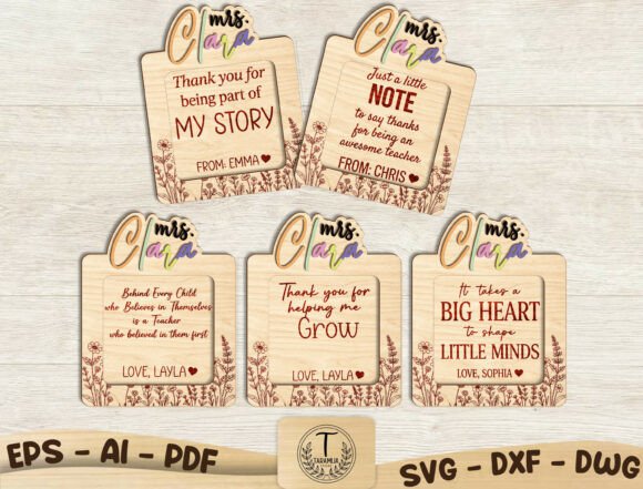 Download Personalized Teacher Cut File SVG Bundle - Bundle Collection