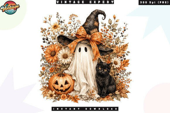 Download Cute Ghost Pumpkin Autumn PNG - Ghost Collection