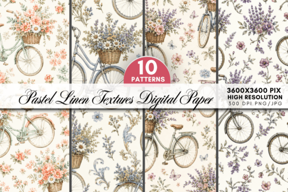 Download Pastel Rainbow Digital Paper Bundle - Bundle Collection