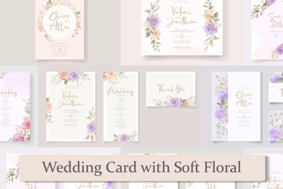 Download Floral Wedding Card Designs Bundle - Bundle Collection