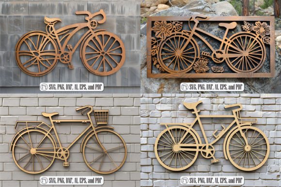 Download Laser-cut Wall Panel Bicycle SVG Bundle - Bundle Collection