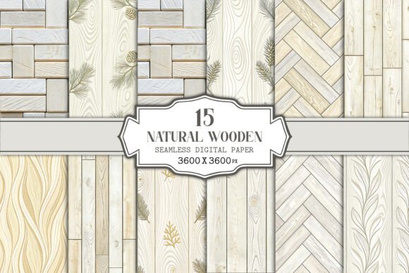 Download Natural Wooden Seamless Patterns Bundle - Bundle Collection