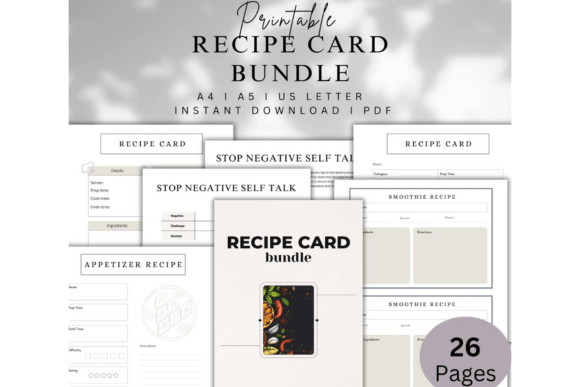 Download Printable Recipe Card Bundle - Bundle Collection