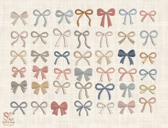 Download Giant Bow &amp; Ribbon Embroidery Bundle - Bundle Collection