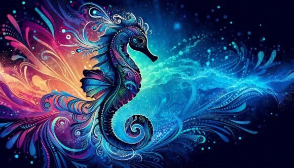 Download Ocean Blue Seahorse - Ocean blue Collection
