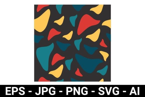Download Colorful Abstract Shape Seamless Pattern - Shape Collection
