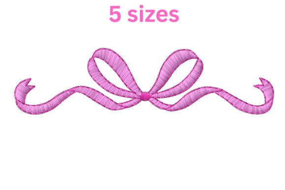 Download Wonderful Bow Embroidery Design - Bow Collection