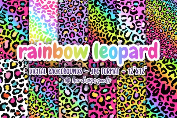 Download Rainbow Leopard Pattern Backgrounds - Bow Collection