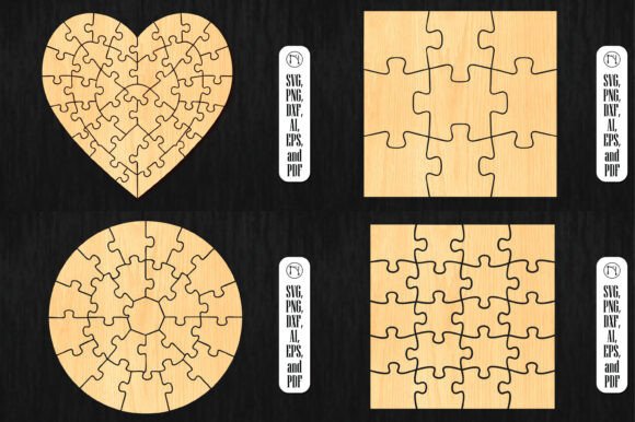 Download Laser Cut Puzzle SVG Cut File Bundle - Bundle Collection