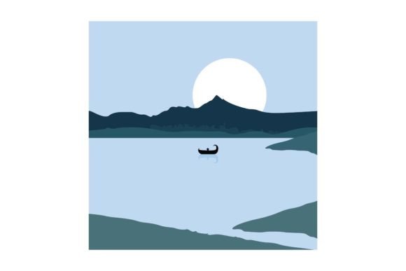 Download Illustration View Beach Blue - Illustration Collection