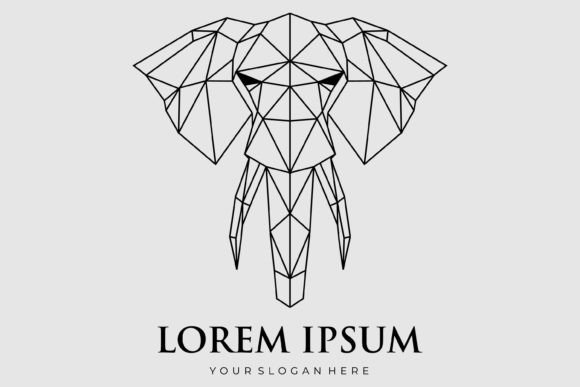 Download Geometric Illustrations Elephant Head - Illustration Collection