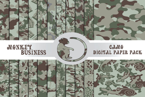 Download Digital Paper Pack, Camo Illustrations - Illustration Collection