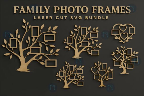 Download Family Photo Frames Laser Cut SVG Bundle - Bundle Collection