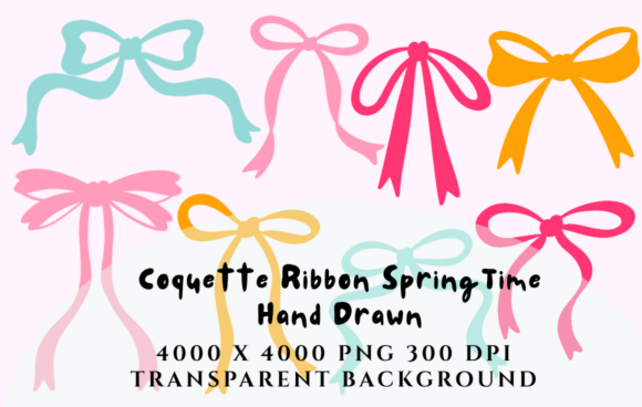 Download Coquette Ribbon Bow Spring Time Clipart - Bow Collection