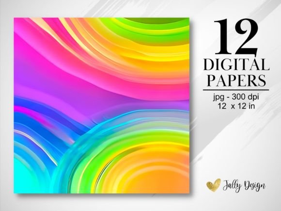 Download Vivid Rainbow Abstract Textures Paper - Bow Collection