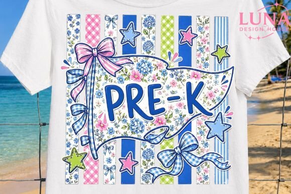 Download Pre-K Floral Bow Back to School PNG - Bow Collection
