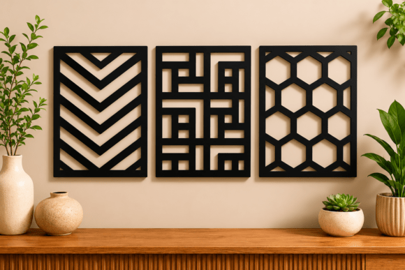 Download Modern Geometric Wall Art SVG Bundle - Bundle Collection