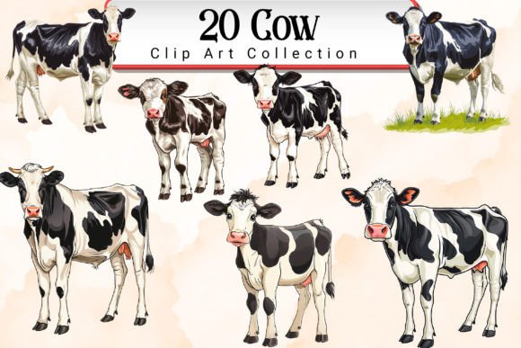 Download Cow Clipart Bundle - Bundle Collection