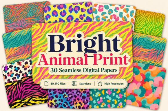 Download Bright Animal Print Seamless Bundle - Bundle Collection