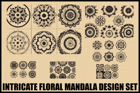 Download Boho Floral Mandala Bundle Set - Bundle Collection