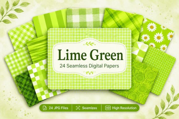 Download Lime Green Seamless Bundle - Bundle Collection