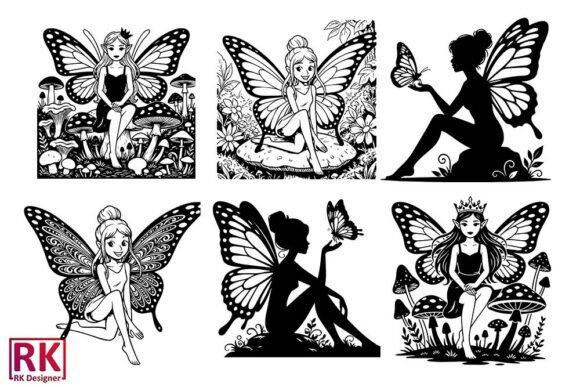 Download Fairy Silhouette SVG Bundle Vector - Bundle Collection