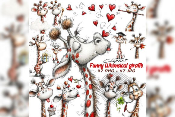 Download Whimsical Giraffe Clipart Set - Whimsical Collection