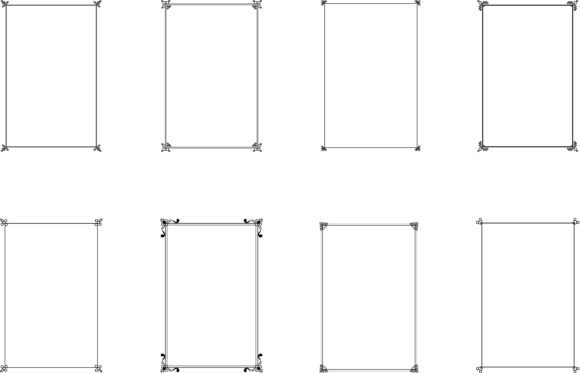 Download Bundle of Decorative Frames. Set 5 - Bundle Collection