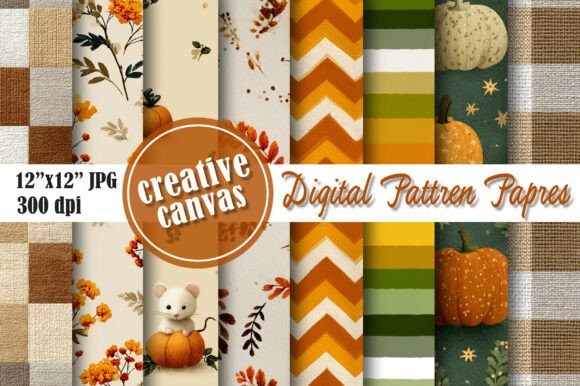Download Rustic Autumn Digital Paper Bundle - Bundle Collection