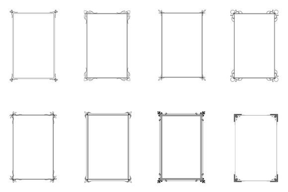 Download Bundle of Decorative Frames. Set 6 - Bundle Collection