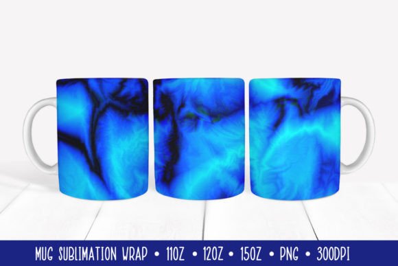 Download Ocean Blue Mug Sublimation Design - Ocean blue Collection