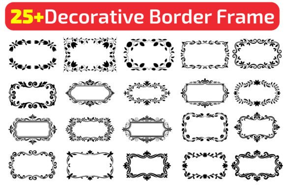 Download 25+ Decorative Border Frame Bundle - Bundle Collection