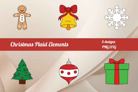 Download Christmas Plaid Elements Bundle - Bundle Collection