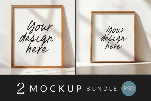 Download Modern Wood Frame Bundle PSD - Bundle Collection