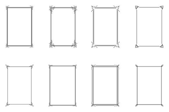 Download Bundle of Decorative Frames. Set 7 - Bundle Collection